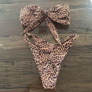 Skatie Leopard Print Bikini Set